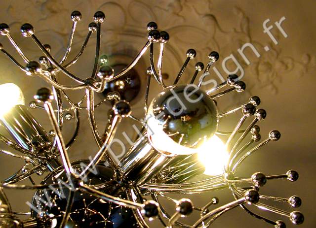 Lustre Sputnik Pistillo, circa 70, Space Age. Pur Design.