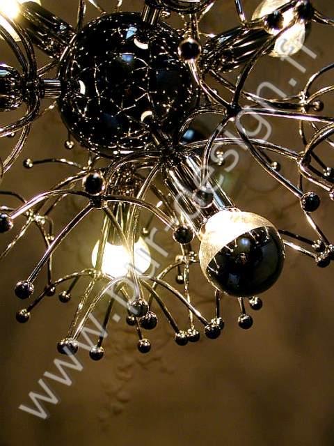 Lustre Sputnik Pistillo, circa 70, Space Age. Pur Design.