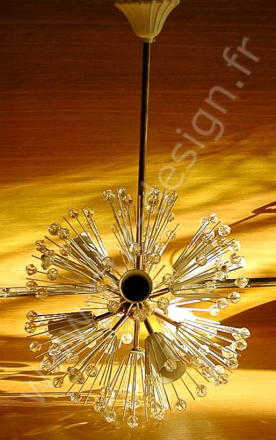 Lustre sputnik, design d'Emil Stejnar, Stilnovo 1950. Pur Design.