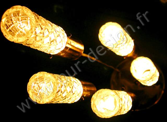 Superbe lustre en cascade Venini, Modernistes. Pur Design.