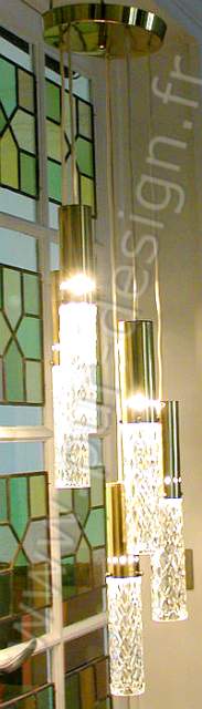 Superbe lustre en cascade Venini, Modernistes. Pur Design.