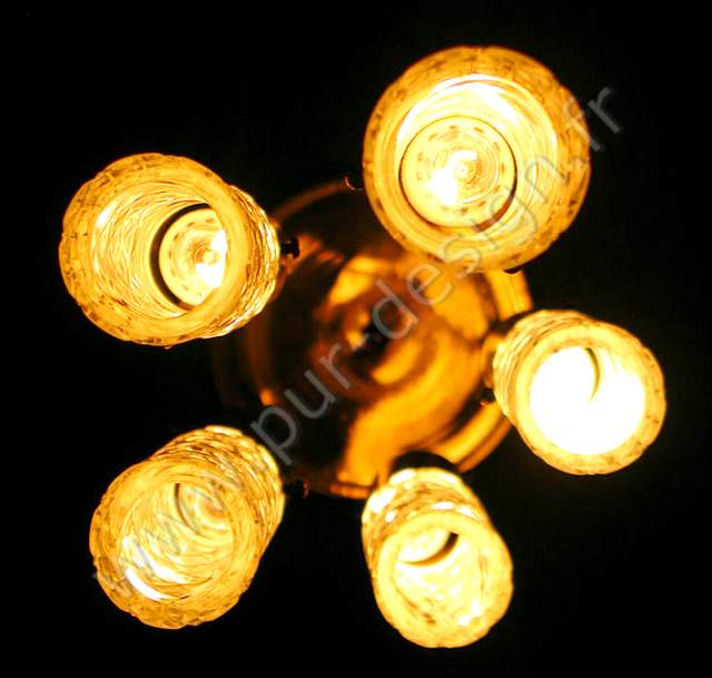 Superbe lustre en cascade Venini, Modernistes. Pur Design.