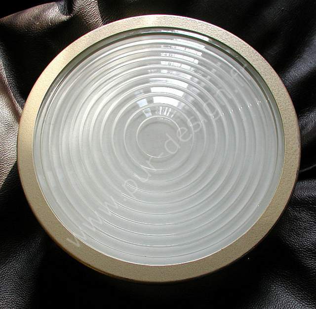 Plafonnier de marque Holophane modle 4487, esprit indus, 1950. Pur Design.