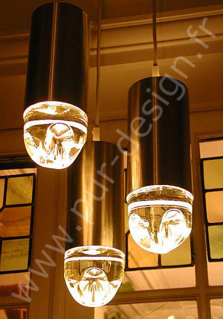 Suspension en cascade  cabochons de cristal, de RAAK Amsterdam, ref.  B-1105 , Space Age, Design 70. Pur Design.