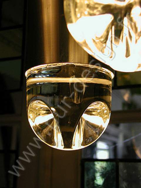 Suspension en cascade  cabochons de cristal, de RAAK Amsterdam, ref.  B-1105 , Space Age, Design 70. Pur Design.