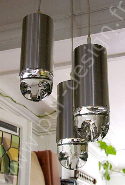 Suspension en cascade  cabochons de cristal, de RAAK Amsterdam, ref.  B-1105 , Space Age, Design 70. Pur Design.