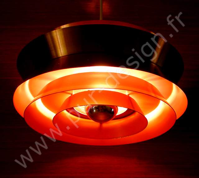 Suspension  de Carl Thore. Design Scandinave, 60's.  Pur Design.