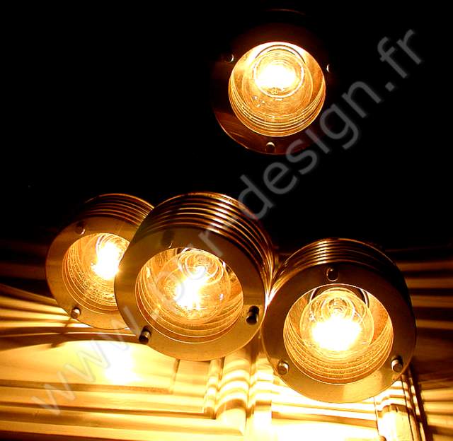 Suspension en inox, Design Cintique 70. Pur Design.