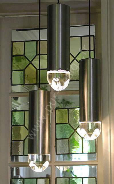 Suspension en cascade  cabochons de cristal, de RAAK Amsterdam, ref.  B-1105 , Space Age, Design 70. Pur Design.