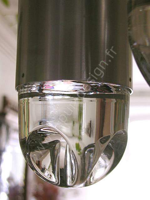 Suspension en cascade  cabochons de cristal, de RAAK Amsterdam, ref.  B-1105 , Space Age, Design 70. Pur Design.