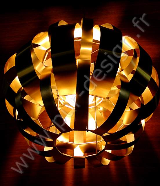 Rare suspension de Max Sauze, Design 70, Space Age. Pur Design.