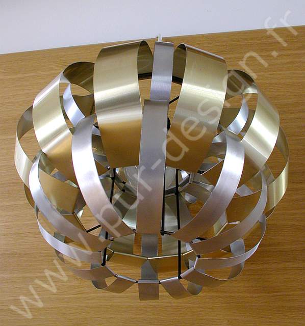 Rare suspension de Max Sauze, Design 70, Space Age. Pur Design.