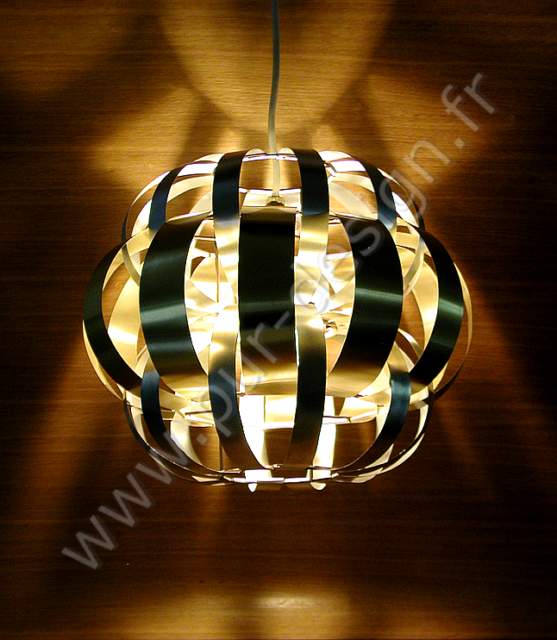 Rare suspension de Max Sauze, Design 70, Space Age. Pur Design.