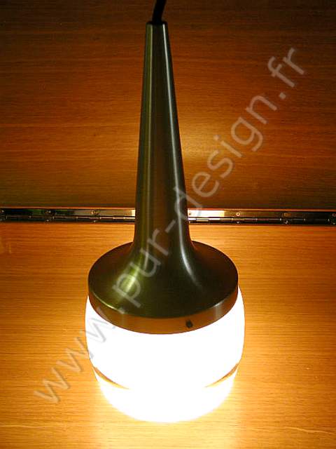 Suspension Staff leuchten en aluminium couleur Or, Space Age, Design scandinave. Pur Design.