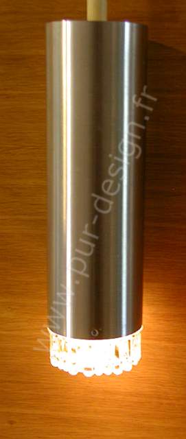 Suspension Staff leuchten en aluminium ref P104, Space Age, Design scandinave. Pur Design