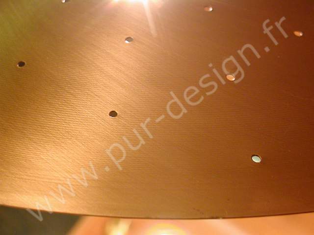 Suspension en cuivre de type Coronell, Design Scandinave. Pur Design.