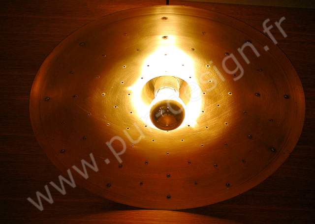 Suspension en cuivre de type Coronell, Design Scandinave. Pur Design.