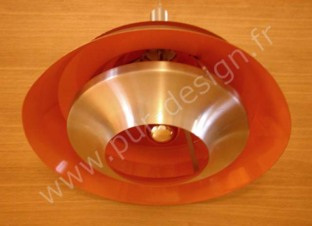 Superbe suspension de type Poulsen / Henningsen 1960. Pur Design.