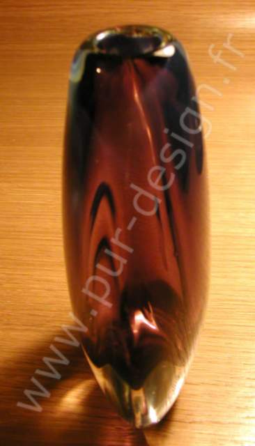 Vase Sommerso Flavio Poli pour Seguso, Murano. Annes 50-60. Pur Design.
